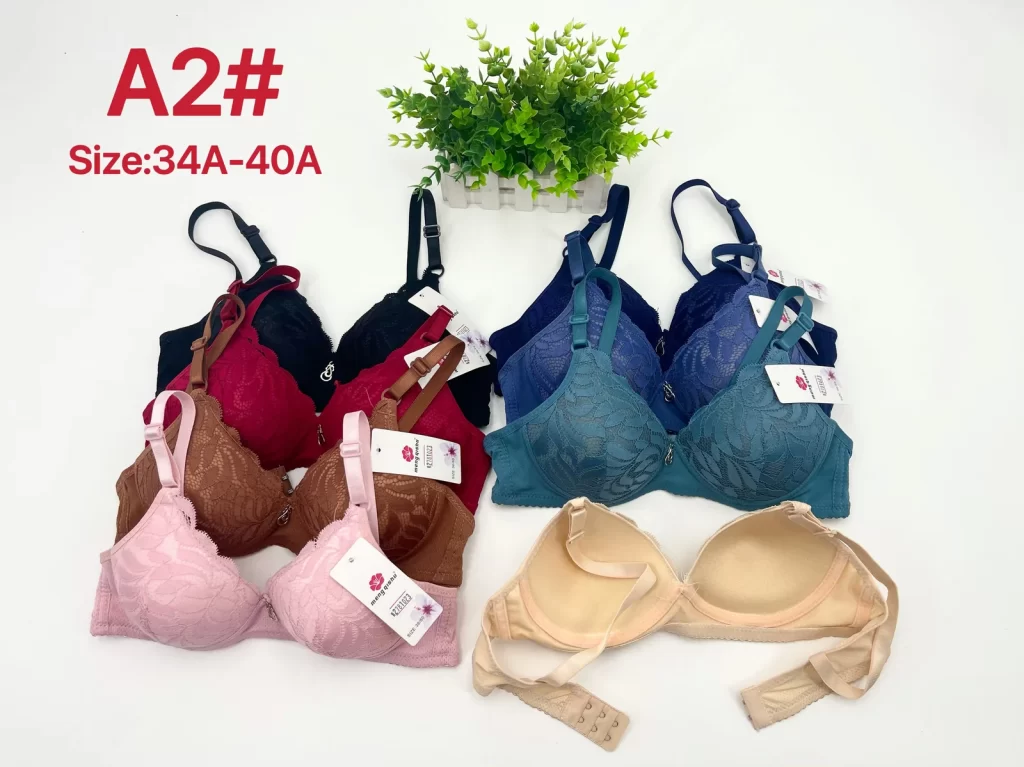 Wholesale Lace Trim Jacquard Bra A Cup (A2) - China lingerie manufacturer & supplier