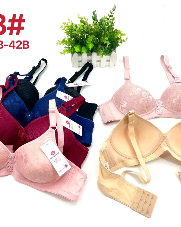 Wholesale Lace Trim Jacquard Bra B Cup (123) - China lingerie manufacturer & supplier