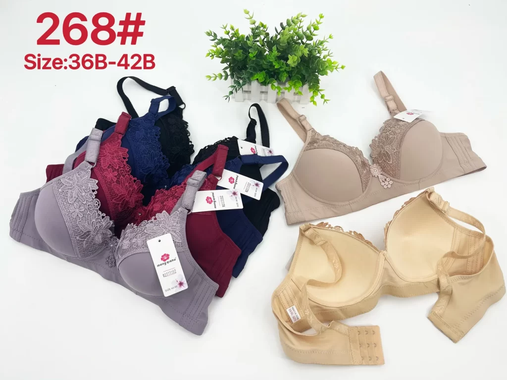 Wholesale Lace Trim Bra B Cup (268) - China lingerie manufacturer & supplier
