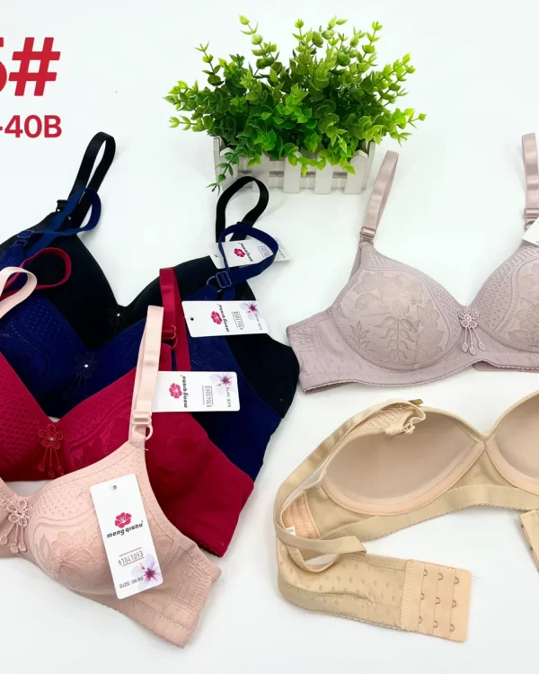 Wholesale Lace Trim Jacquard Bra B Cup (515) - China lingerie manufacturer & supplier