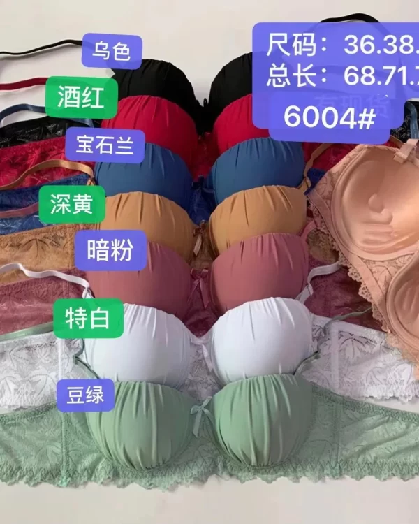 Wholesale Lace Trim Bra B Cup (6004) - China lingerie manufacturer & supplier