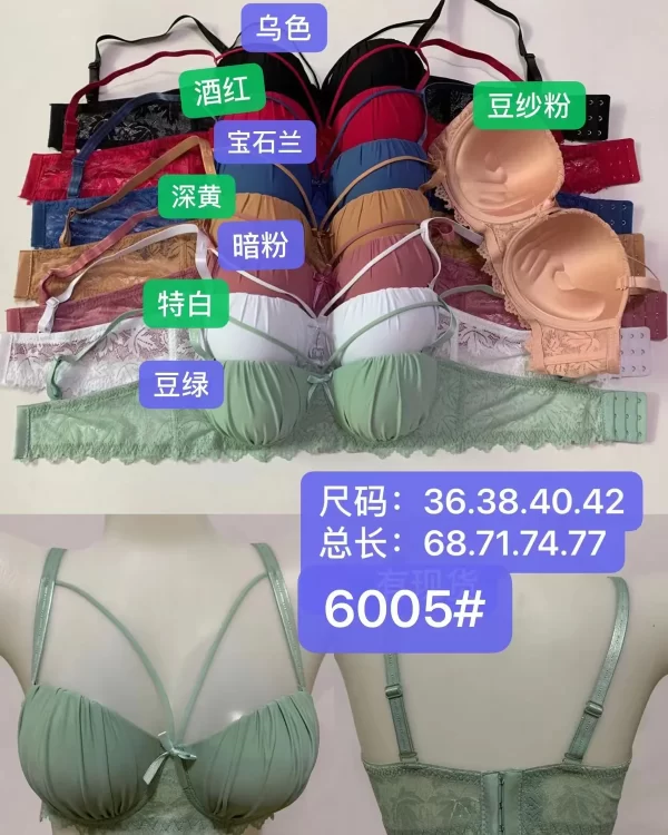 Wholesale Lace Trim Bra B Cup (6005) - China lingerie manufacturer & supplier
