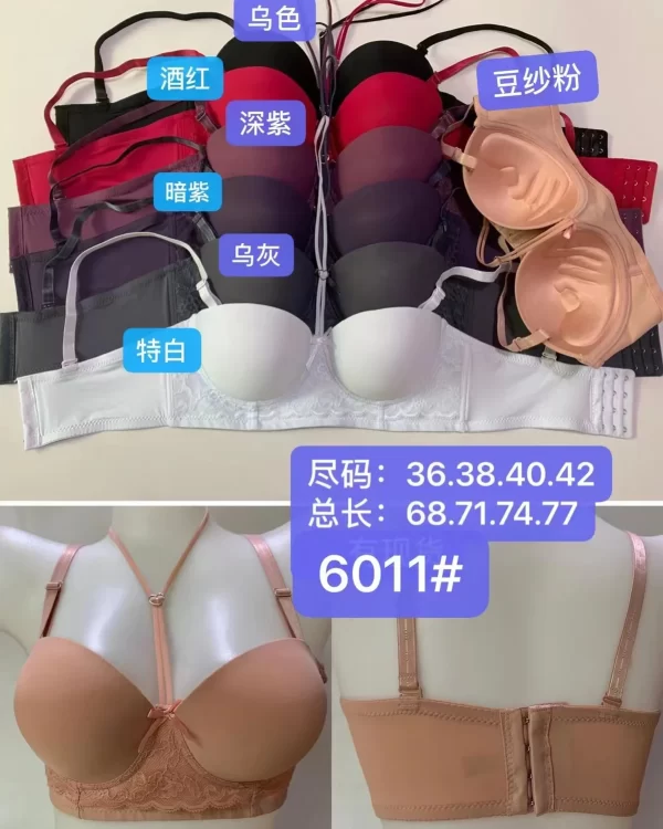 Wholesale Lace Trim Bra B Cup (6011) - China lingerie manufacturer & supplier