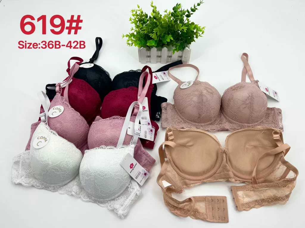 Wholesale Lace Trim Bra B Cup (619) - China lingerie manufacturer & supplier