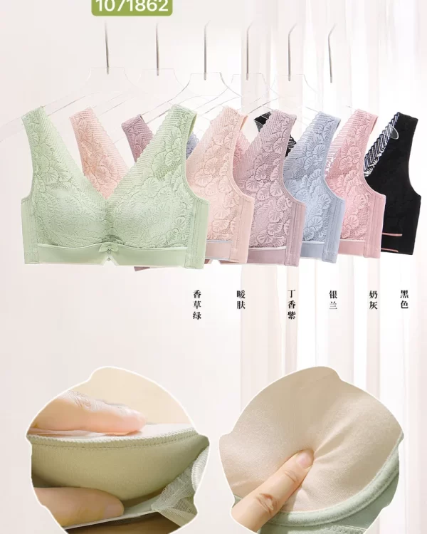 Wholesale Lace Trim Jacquard Bra B Cup (6295) - China lingerie manufacturer & supplier