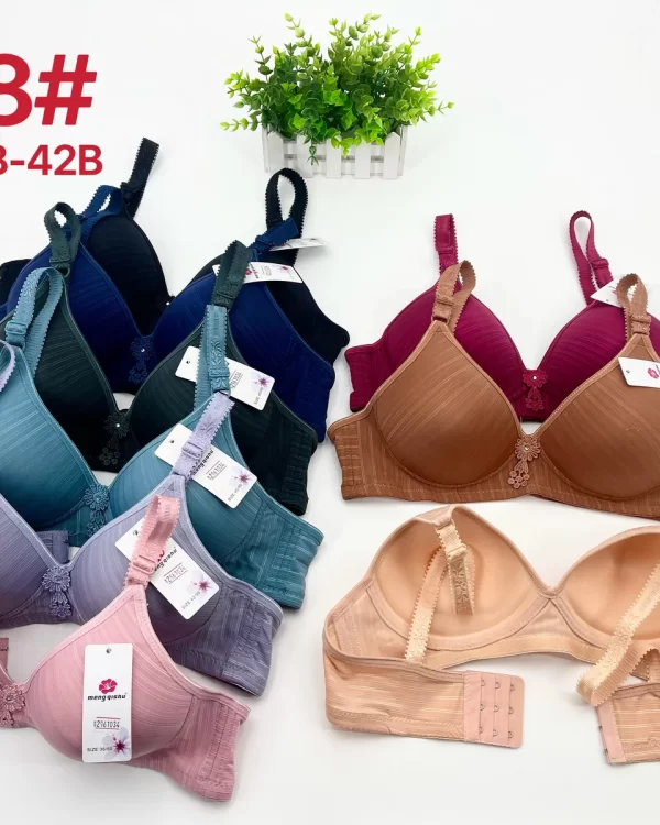 Wholesale Lace Trim Striped Bra B Cup (688) - China lingerie manufacturer & supplier