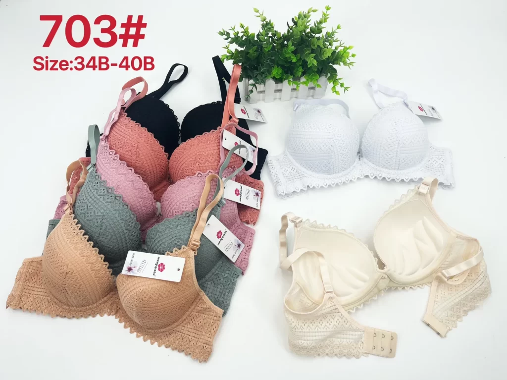 Wholesale Lace Trim Bra B Cup (703) - China lingerie manufacturer & supplier