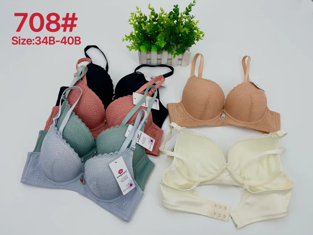 Wholesale Lace Trim Bra B Cup (708) - China lingerie manufacturer & supplier