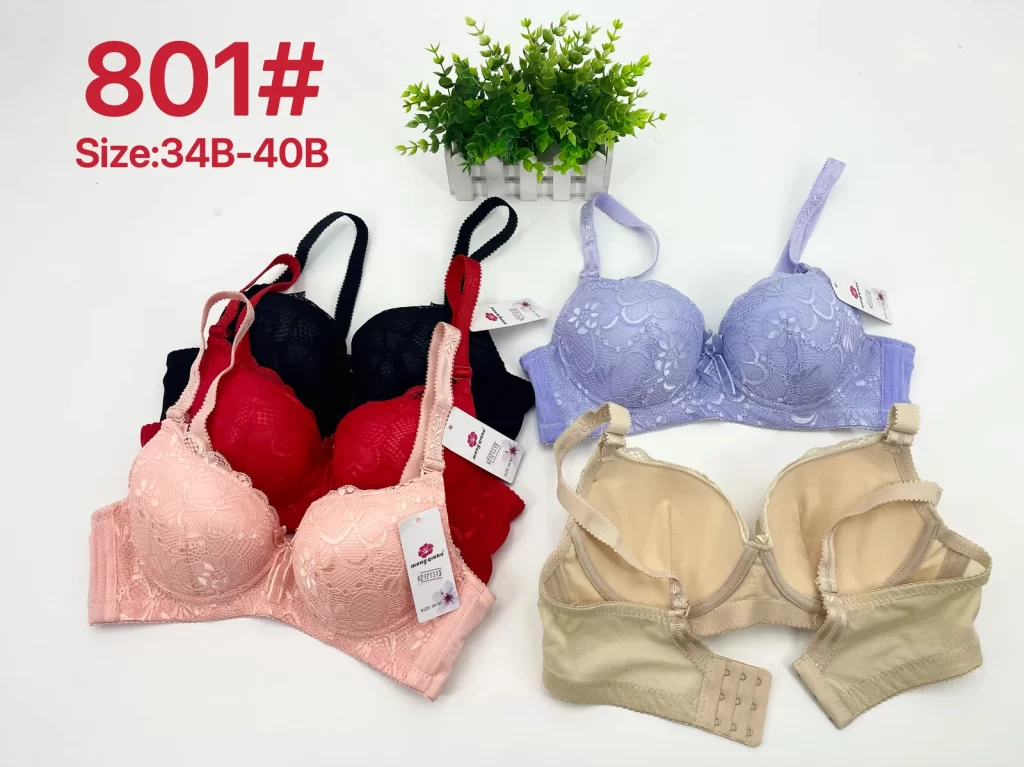 Wholesale Lace Trim Bra B Cup (801) - China lingerie manufacturer & supplier