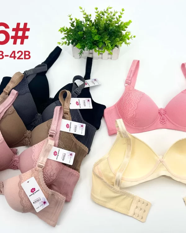 Wholesale Lace Trim Striped Bra B Cup (816) - China lingerie manufacturer & supplier
