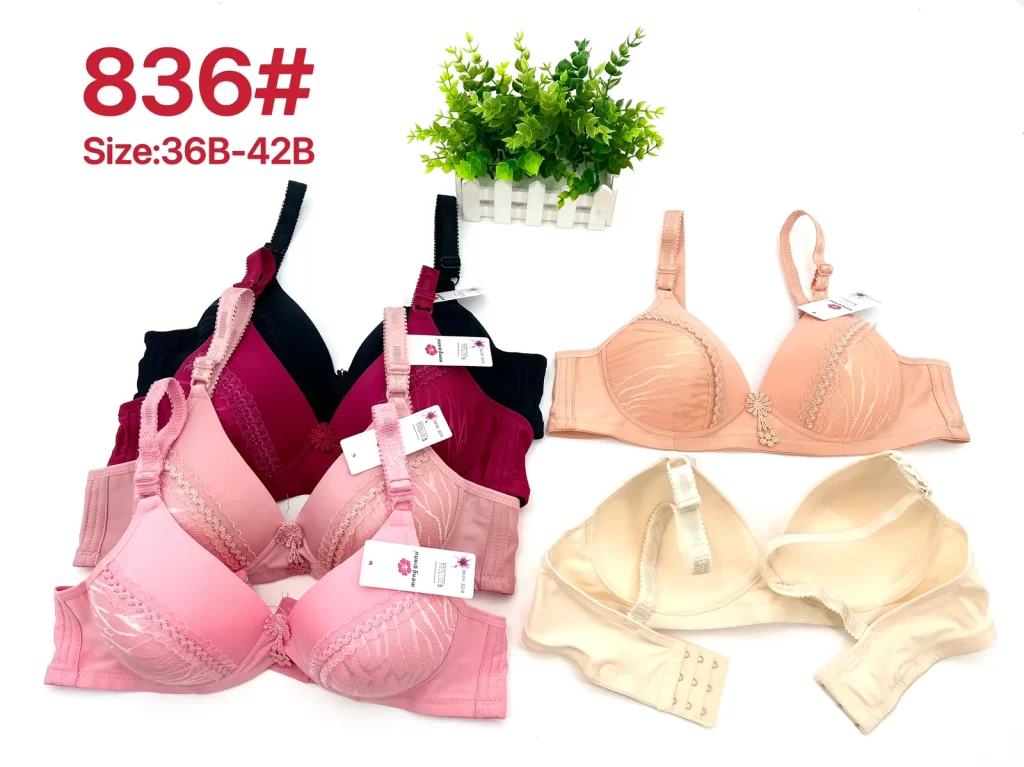 Wholesale Lace Trim Bra B Cup (836) - China lingerie manufacturer & supplier