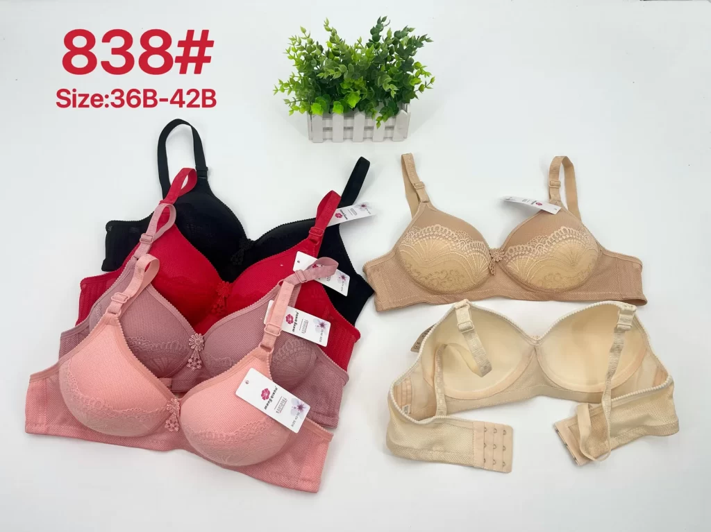 Wholesale Lace Trim Bra B Cup (838) - China lingerie manufacturer & supplier