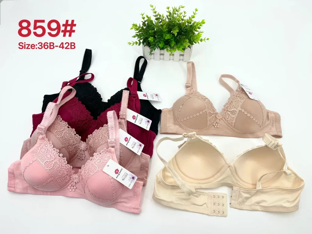 Wholesale Lace Trim Bra B Cup (859) - China lingerie manufacturer & supplier