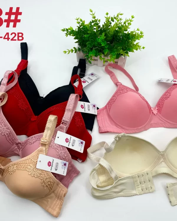 Wholesale Lace Trim Jacquard Bra B Cup (928) - China lingerie manufacturer & supplier
