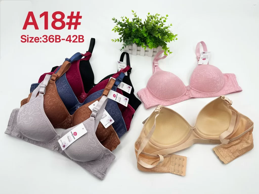 Wholesale Lace Trim Jacquard Bra B Cup (A18) - China lingerie manufacturer & supplier