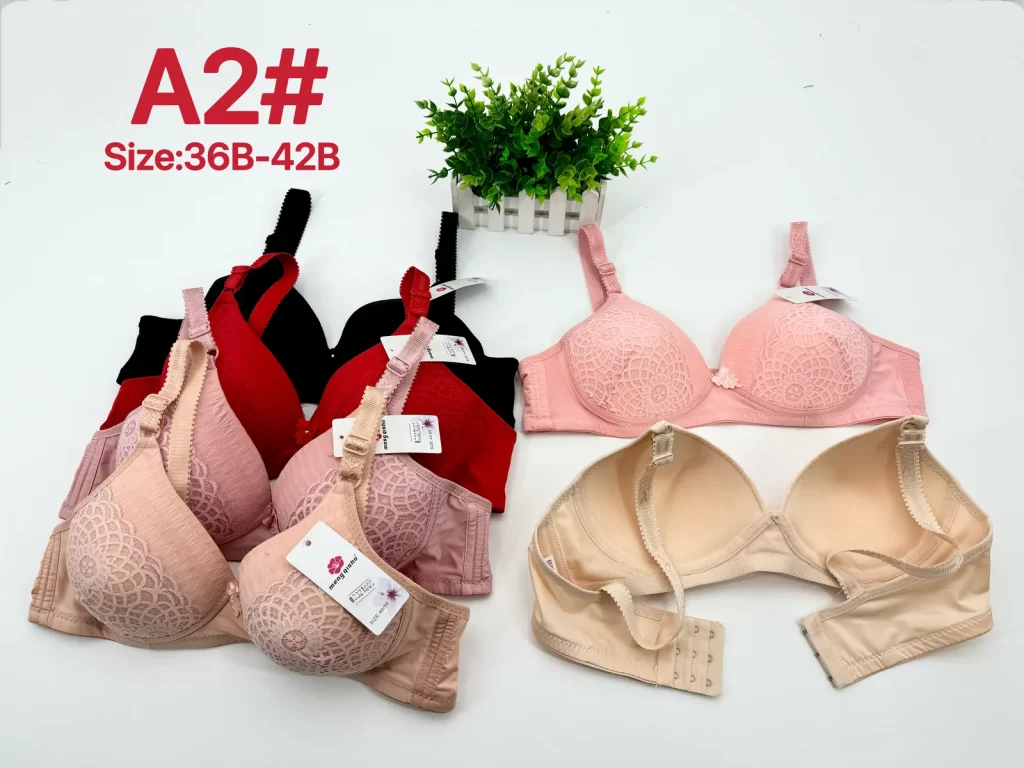 Wholesale Lace Trim Jacquard Bra B Cup (A2) - China lingerie manufacturer & supplier