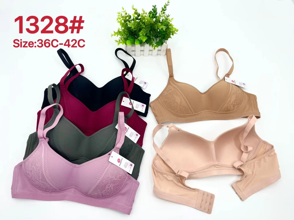 Wholesale Lace Trim Bra C Cup (1328) - China lingerie manufacturer & supplier