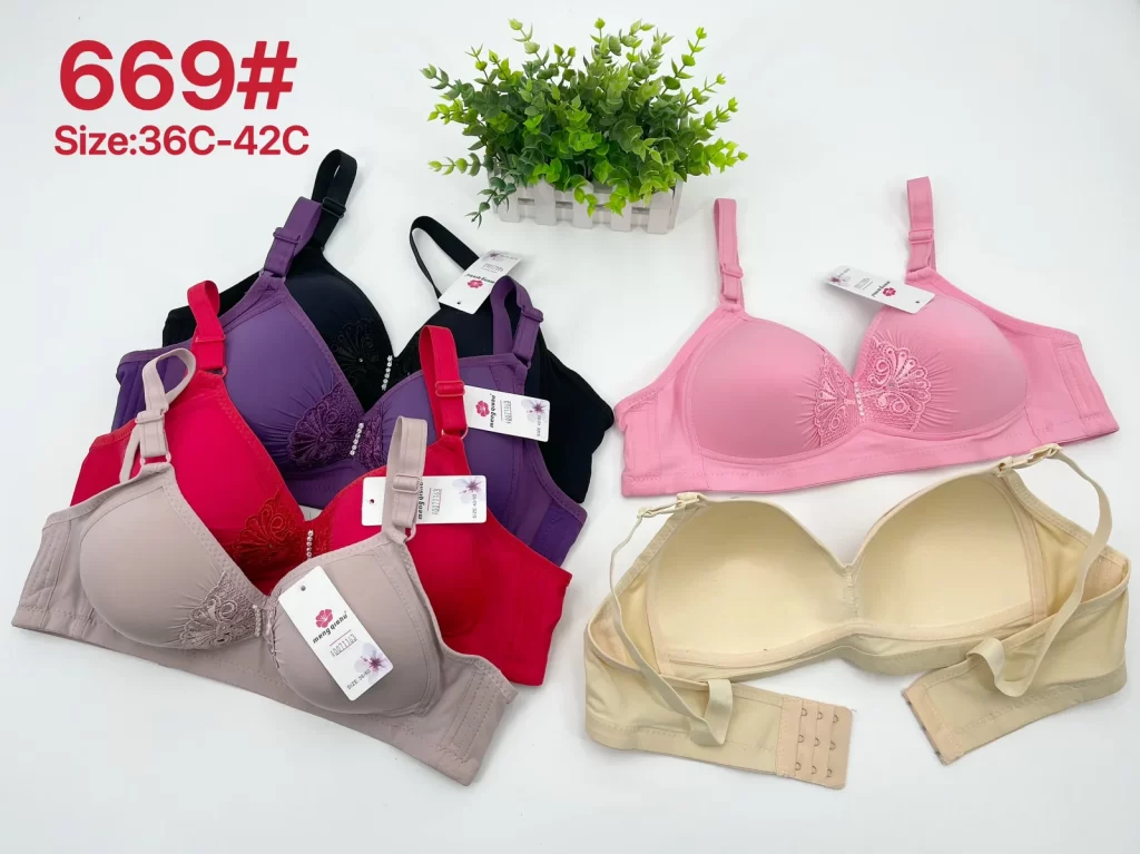 Wholesale Lace Trim Bra C Cup (669) - China lingerie manufacturer & supplier