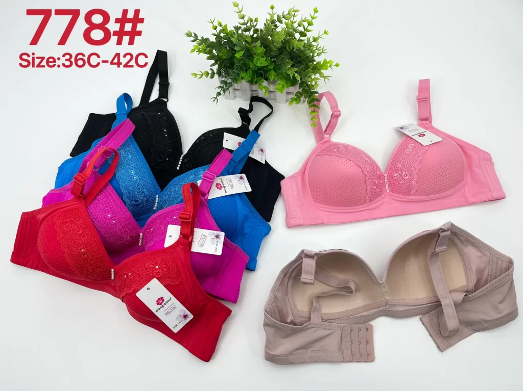 Wholesale Lace Trim Bra C Cup (778) - China lingerie manufacturer & supplier