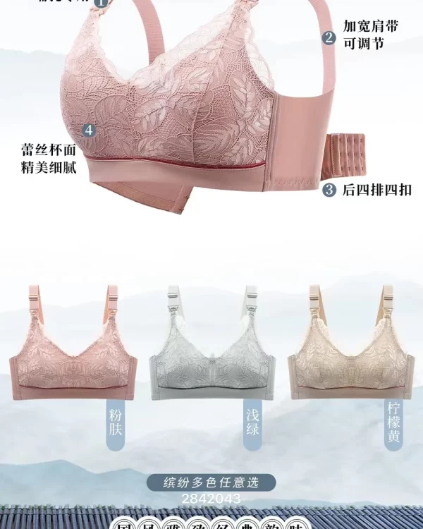 Wholesale Nursing Lace Trim Bra (8322) - China lingerie manufacturer & supplier