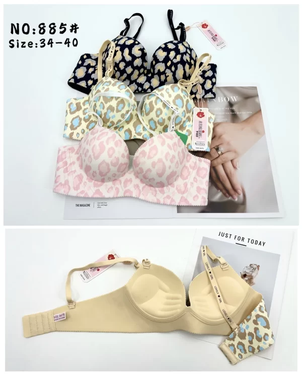 Wholesale One-Piece Leopard Bra B Cup (885) - China lingerie manufacturer & supplier