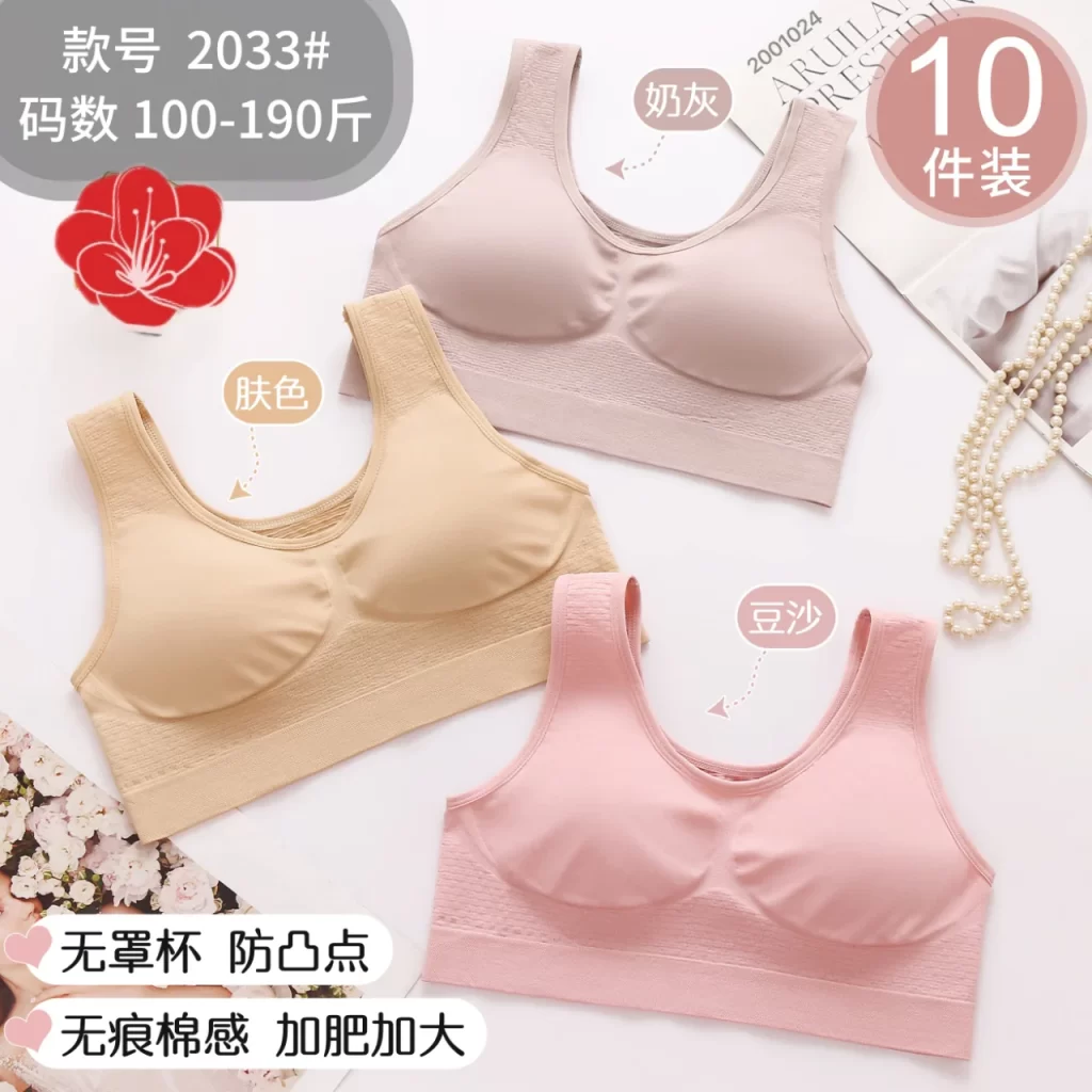 Wholesale Plus Size Vest Bra (2033) - China lingerie manufacturer & supplier