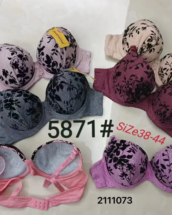 Wholesale Plus Size Floral Print Bra (5871) - China lingerie manufacturer & supplier