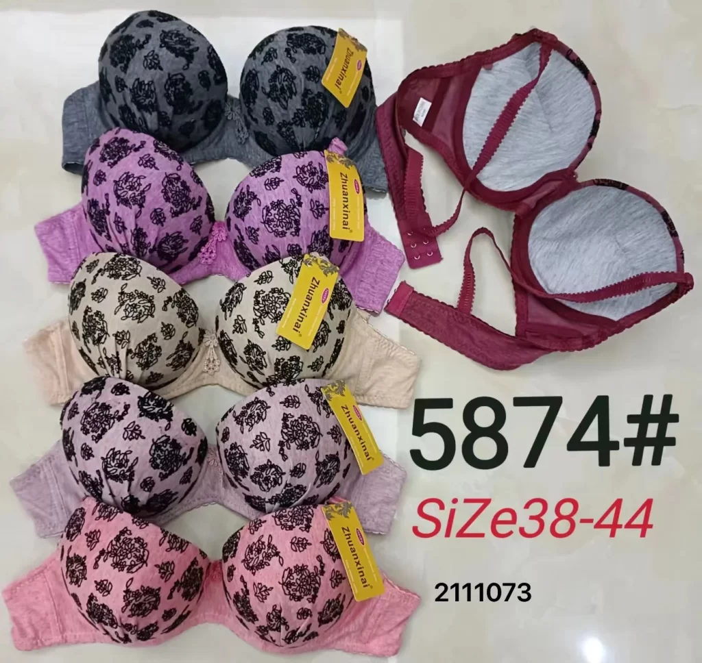 Wholesale Plus Size Floral Print Bra (5874) - China lingerie manufacturer & supplier