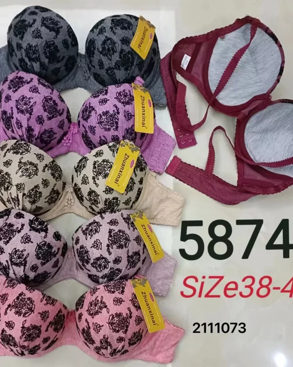 Wholesale Plus Size Floral Print Bra (5874) - China lingerie manufacturer & supplier
