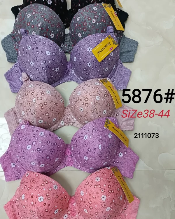 Wholesale Plus Size Floral Print Bra (5876) - China lingerie manufacturer & supplier