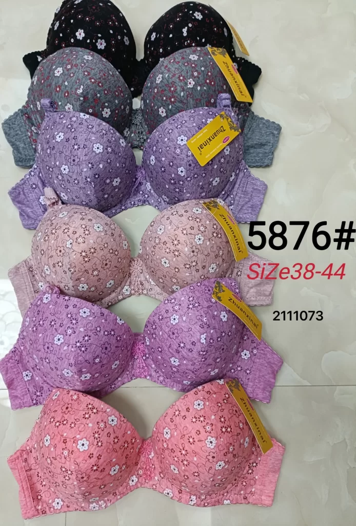 Wholesale Plus Size Floral Print Bra (5876) - China lingerie manufacturer & supplier