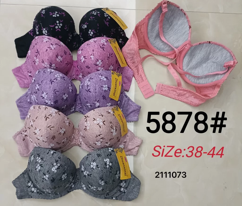 Wholesale Plus Size Floral Print Bra (5878) - China lingerie manufacturer & supplier