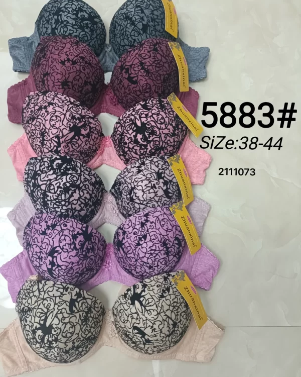 Wholesale Plus Size Floral Print Bra (5883) - China lingerie manufacturer & supplier