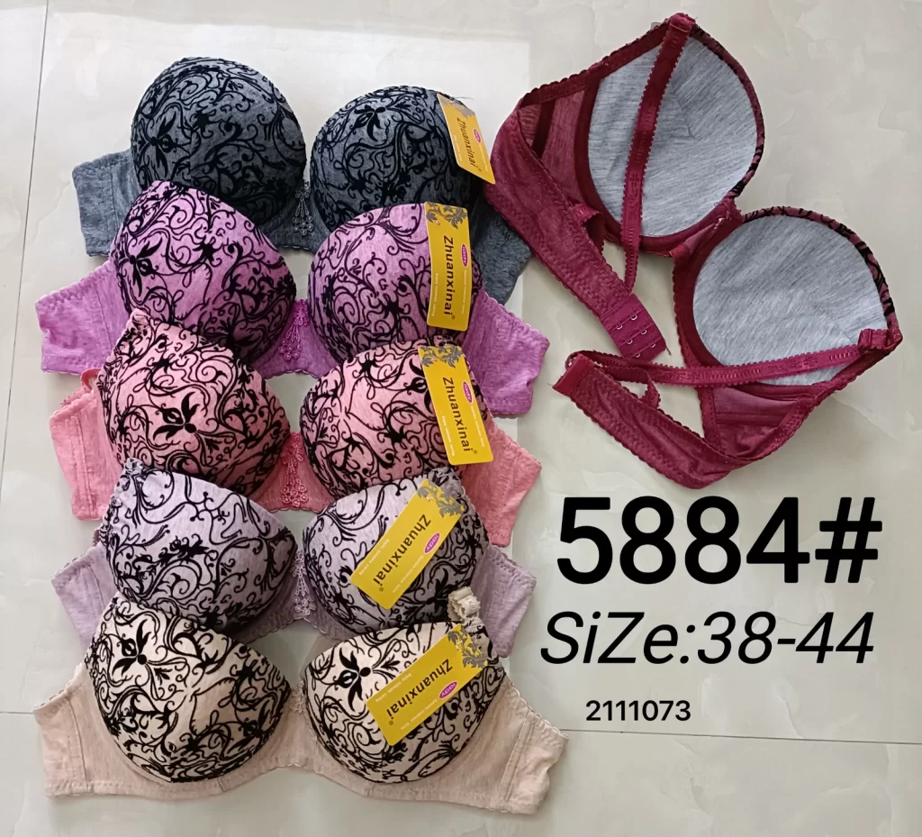 Wholesale Plus Size Floral Print Bra (5884) - China lingerie manufacturer & supplier
