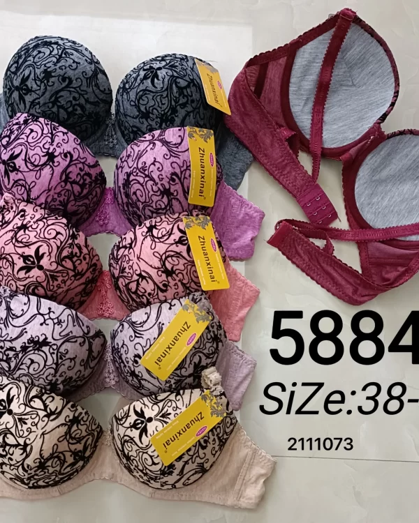 Wholesale Plus Size Floral Print Bra (5884) - China lingerie manufacturer & supplier