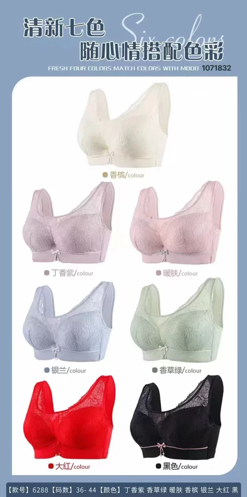 Wholesale Plus Size Lace Trim Bra (6288) - China lingerie manufacturer & supplier