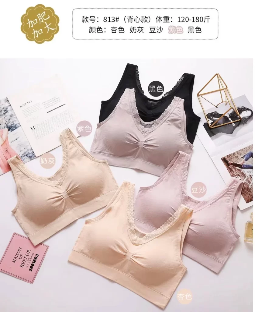 Wholesale Plus Size Vest Bra (813) - China lingerie manufacturer & supplier