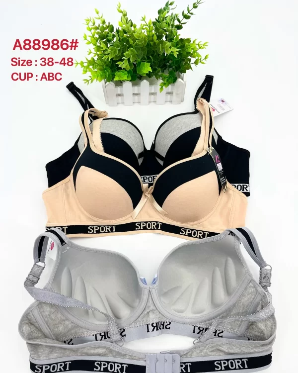 Wholesale Plus Size Sports Bra A Cup (A88986) - China lingerie manufacturer & supplier