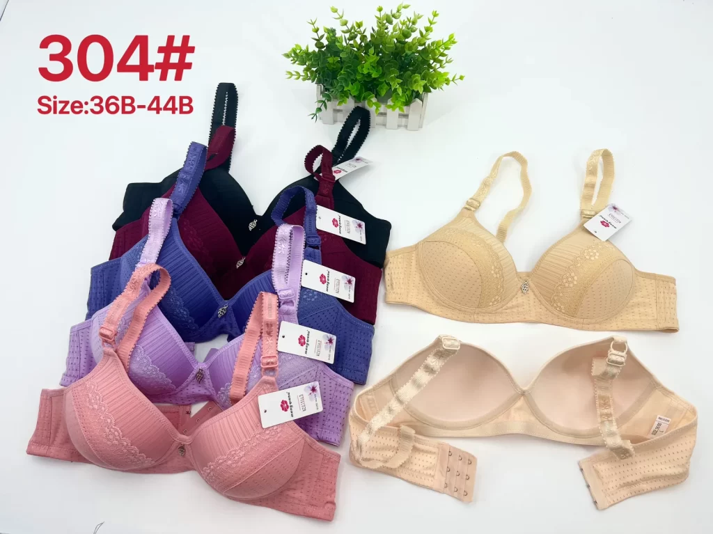 Wholesale Plus Size Lace Trim Bra B Cup (304) - China lingerie manufacturer & supplier
