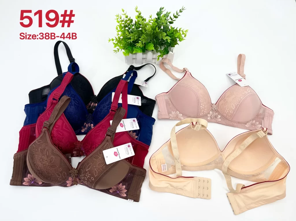 Wholesale Plus Size Lace Trim Bra B Cup (519) - China lingerie manufacturer & supplier