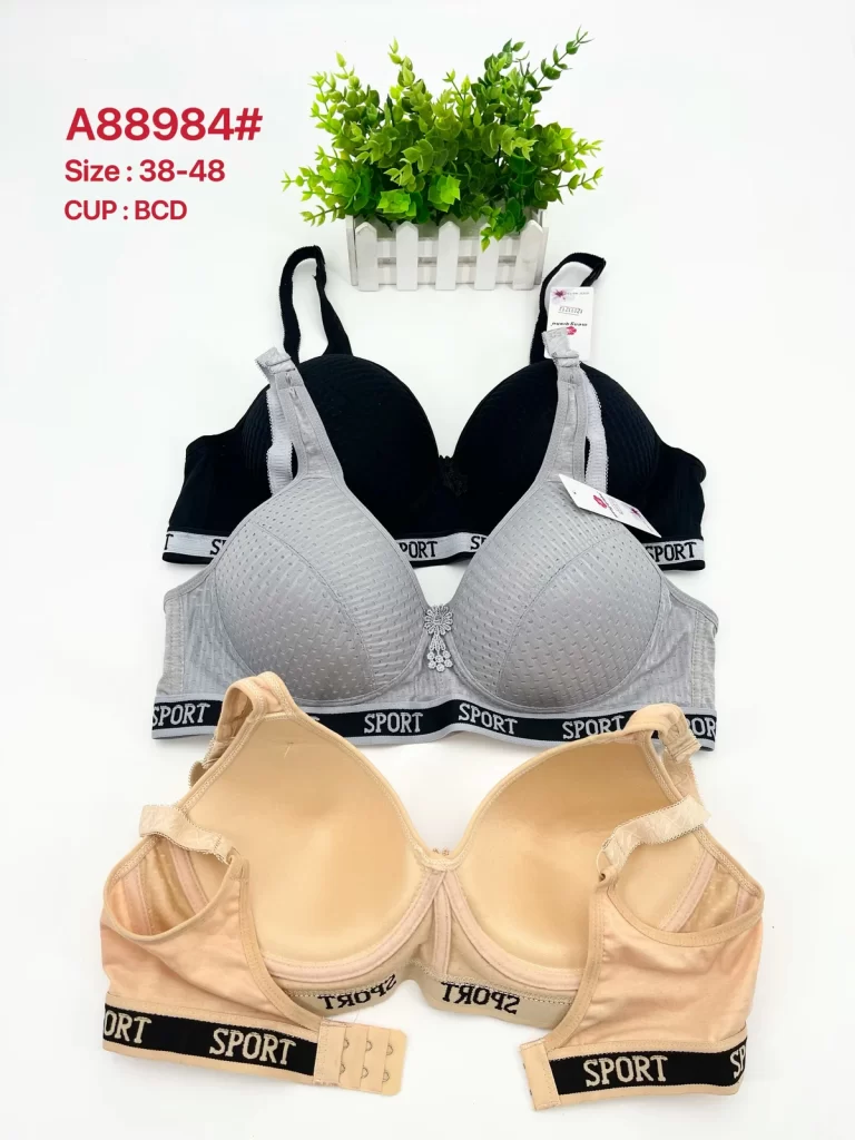 Wholesale Plus Size Sports Bra B Cup (A88984) - China lingerie manufacturer & supplier