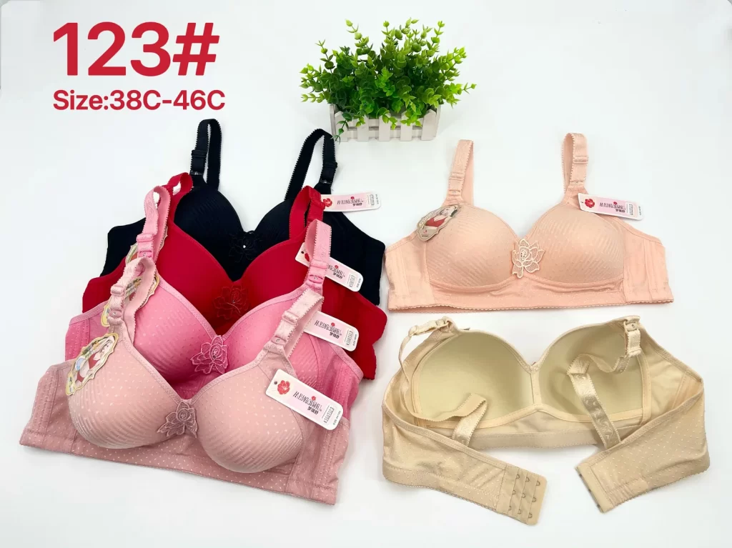 Wholesale Plus Size Lace Trim Bra C Cup (123) - China lingerie manufacturer & supplier