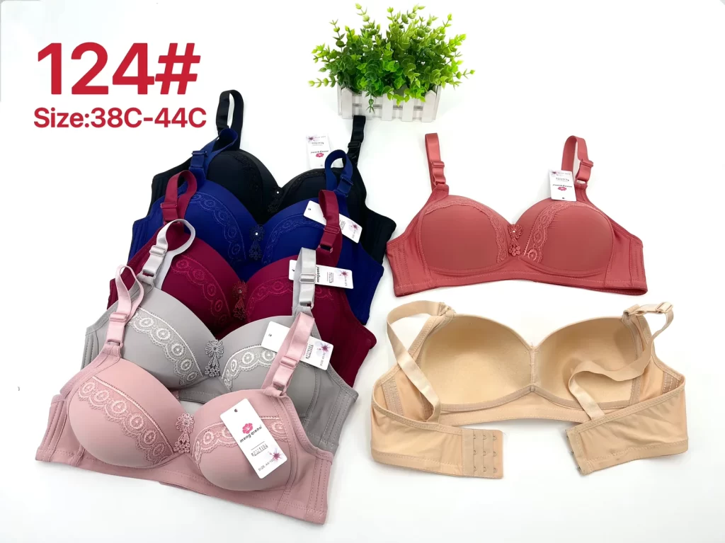 Wholesale Plus Size Lace Trim Bra C Cup (124) - China lingerie manufacturer & supplier