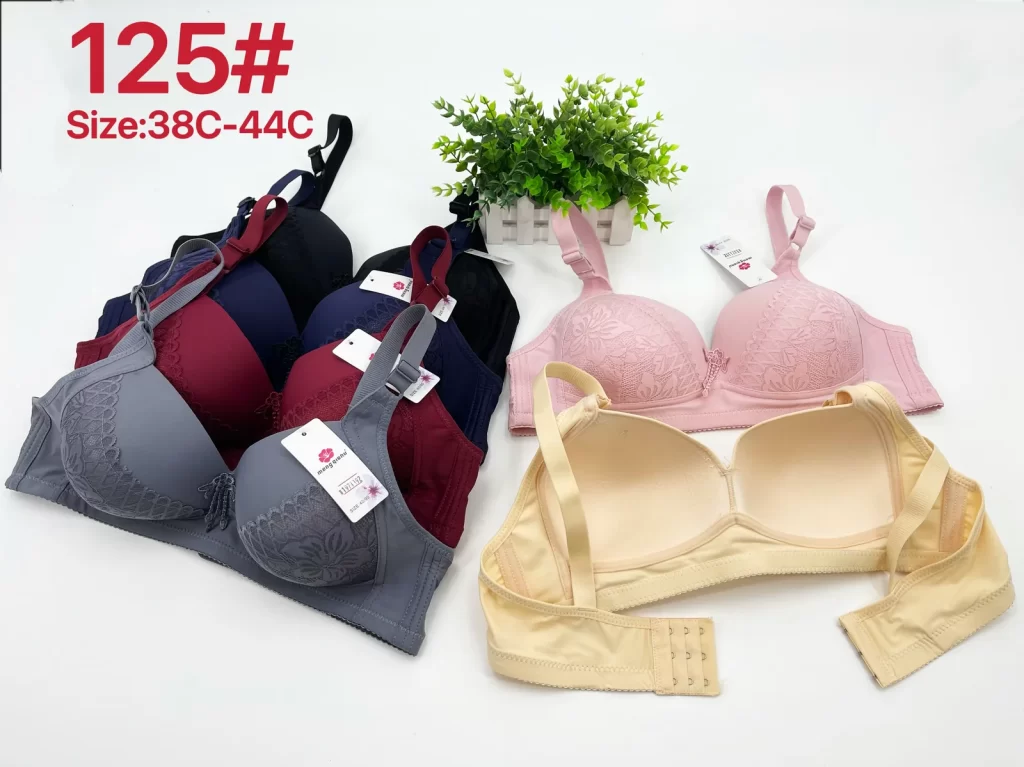 Wholesale Plus Size Lace Trim Bra C Cup (125) - China lingerie manufacturer & supplier