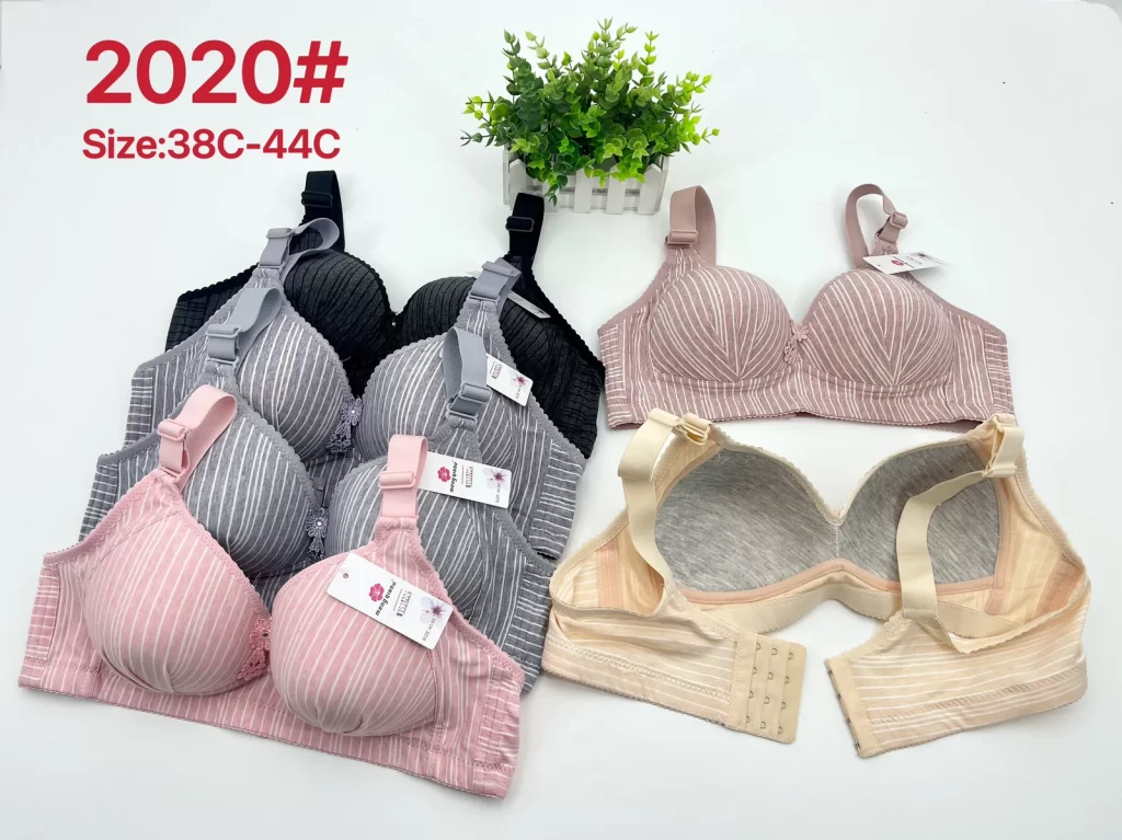 Wholesale Plus Size Striped Bra C Cup (2020) - China lingerie manufacturer & supplier