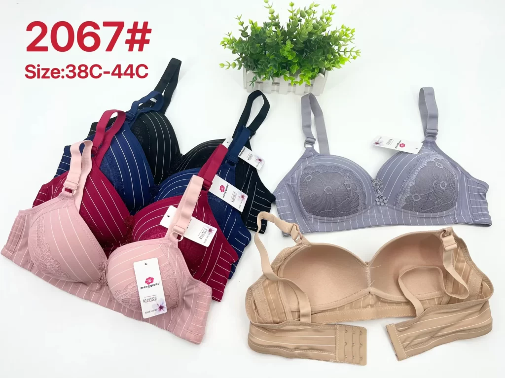Wholesale Plus Size Lace Trim Bra C Cup (2067) - China lingerie manufacturer & supplier