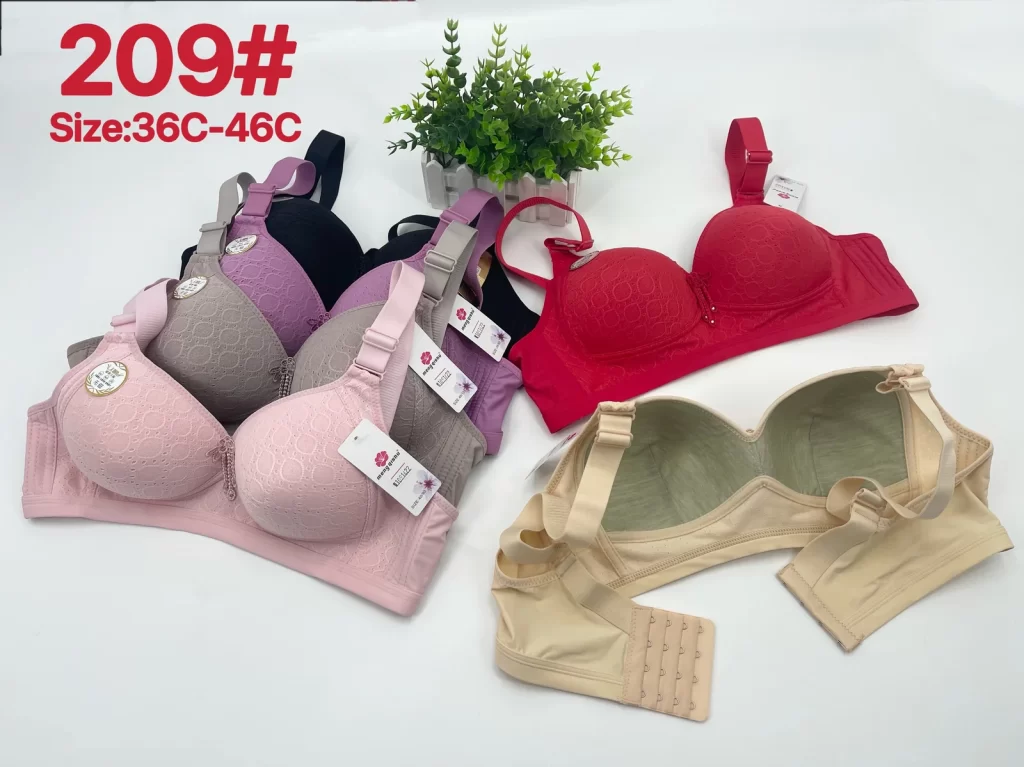 Wholesale Plus Size Lace Trim Bra C Cup (209) - China lingerie manufacturer & supplier