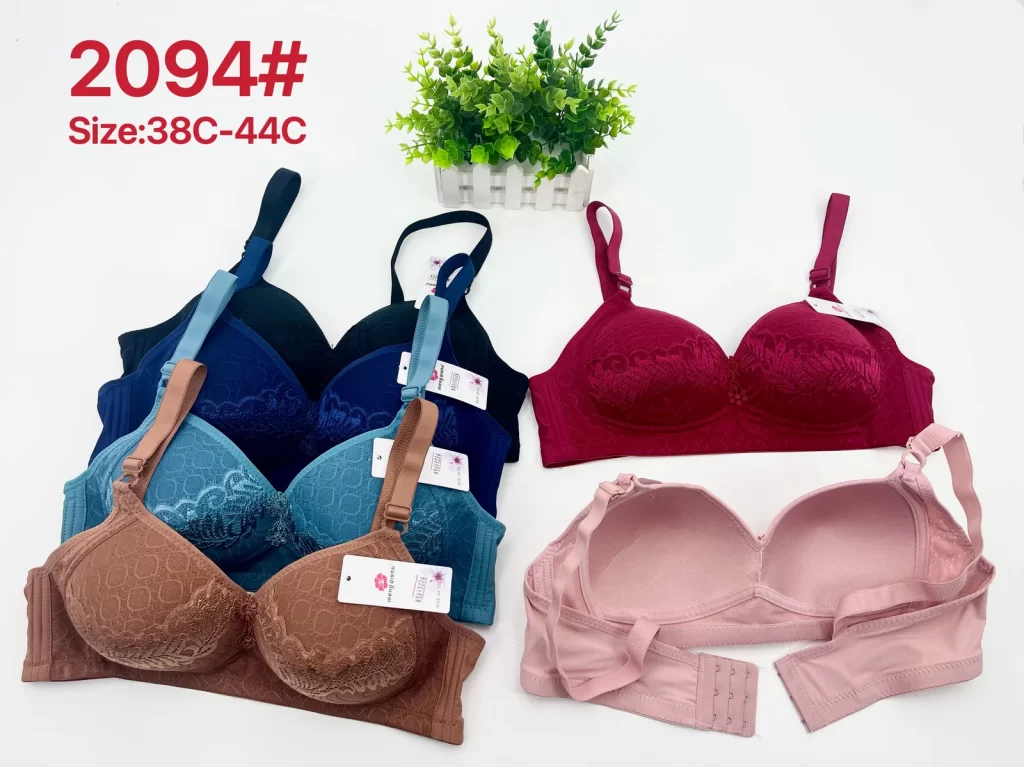 Wholesale Plus Size Lace Trim Bra C Cup (2094) - China lingerie manufacturer & supplier