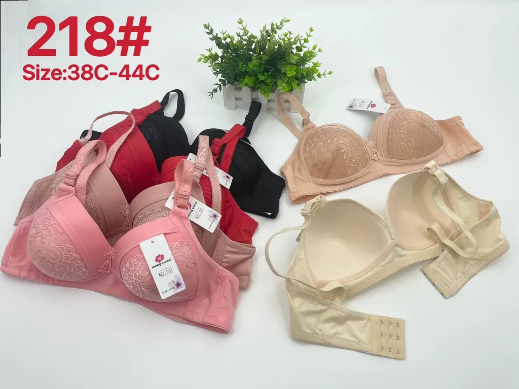 Wholesale Plus Size Lace Trim Bra C Cup (218) - China lingerie manufacturer & supplier