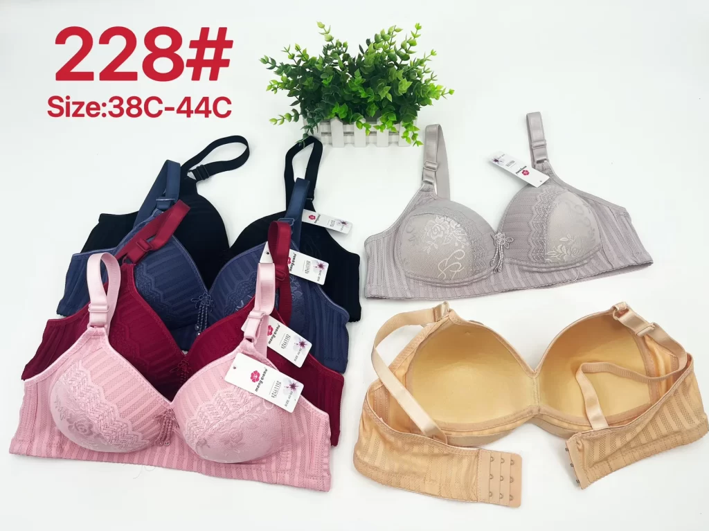 Wholesale Plus Size Lace Trim Bra C Cup (228) - China lingerie manufacturer & supplier